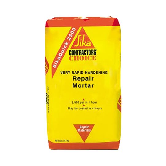 SikaQuick® 2500 Very Rapid Hardening Horizontal Repair Mortar - 50 Lb. Multi-Wall Bag