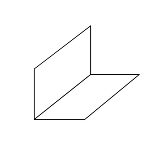 3" x 4" x 7" Pre-Bent Painted Aluminum Step Flashing - Pack of 100