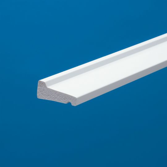 11/16" x 1-5/8" x 16' Restoration Millwork® Drip Cap - Smooth Satin Finish