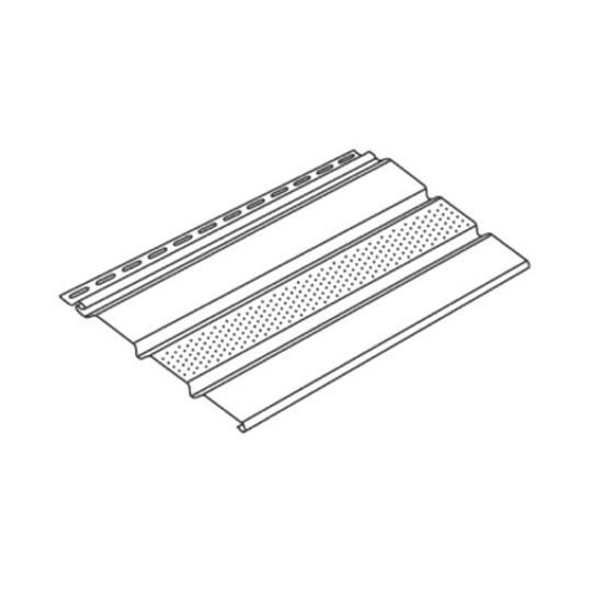 Universal Triple 4" Woodgrain Center Vent Soffit