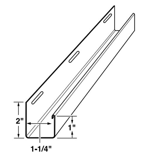 1-1/4" Vinyl All Purpose J-Channel with 1" Face