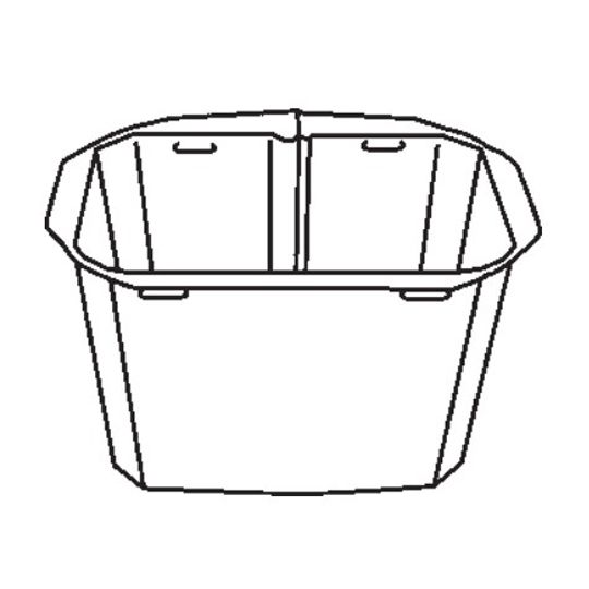 3" x 4" K-Style Square Mill Finish Aluminum Outlet with "Lock-In" Design