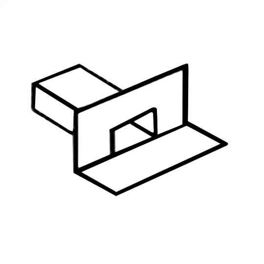 4" x 6" Galvanized Scupper - 10" Center Shank