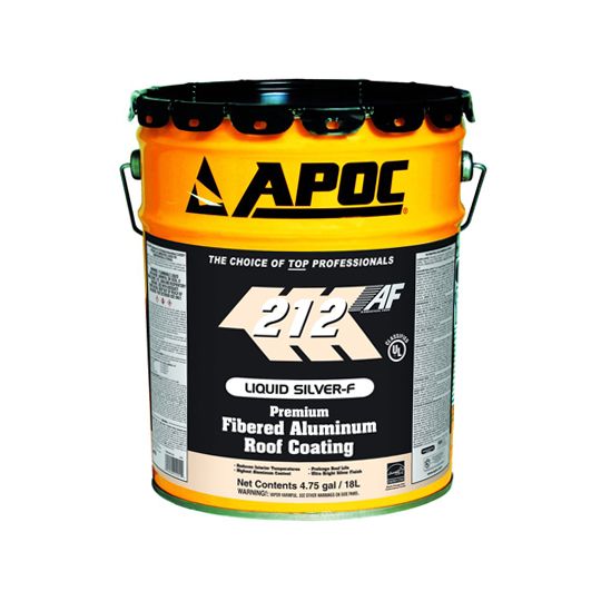 212 Liquid Silver-F Premium Fibered Aluminum Roof Coating