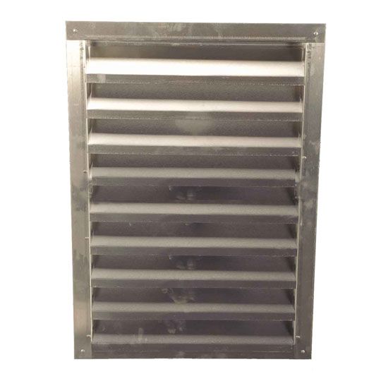 12" x 18" 150-Series Square Flush or Recess Mount Gable Louver