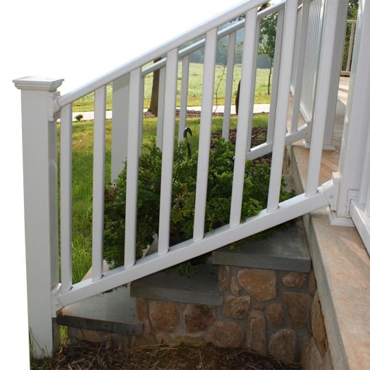 36" x 6' Classic Vinyl Stair Rail