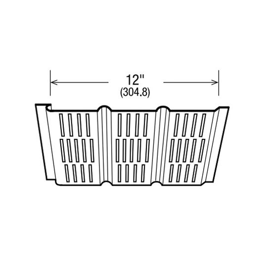 12" Hi-Tensile™ T-4 Fully Vented Aluminum Soffit