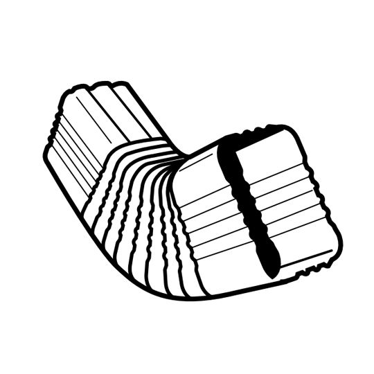 2" x 3" Aluminum B-Elbow