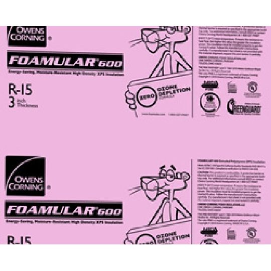 F (1" to 1-1/2") Tapered FOAMULAR® 600 Extruded Polystyrene (XPS) Rigid Foam Insulation