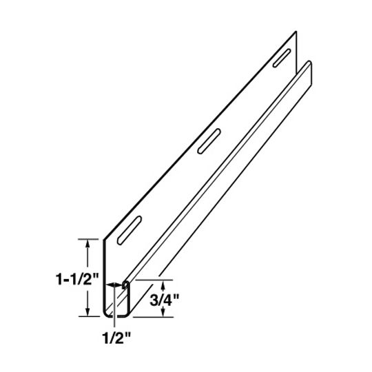 1/2" Vinyl Soffit J-Channel