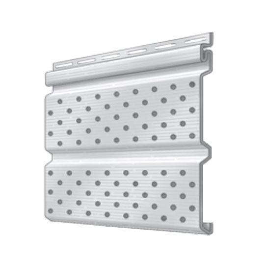 Double 5" Fully-Vented Soffit - Brush Finish