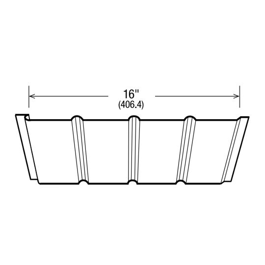 16" Hi-Tensile™ Quad-4 Solid Aluminum Soffit