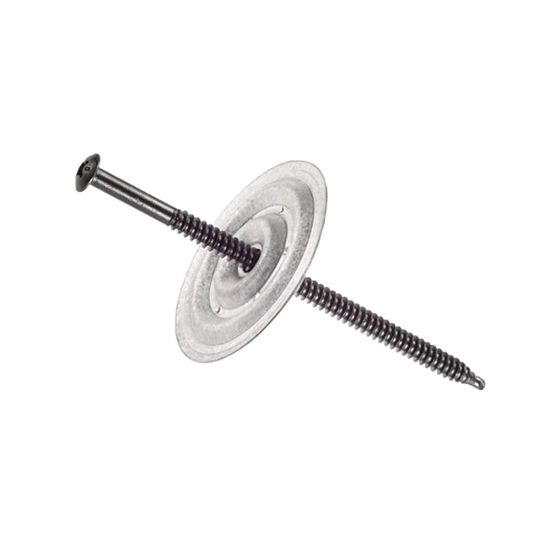 Drill-Tec™ Extra Heavy Duty ASAP® Assembled Screws and 2-3/8" Steel Barbed Plates