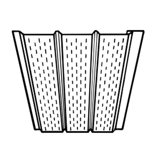 Triple 4" Vented Aluminum Soffit