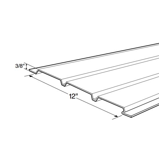Triple 4" Solid Aluminum Soffit