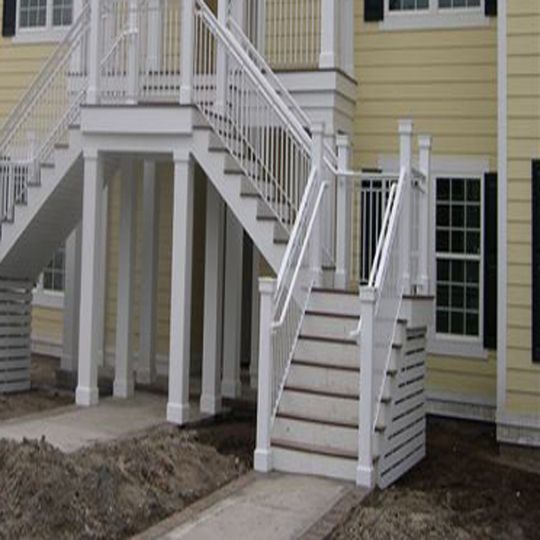 6" x 10' Square Fluted Column with Cap & Base