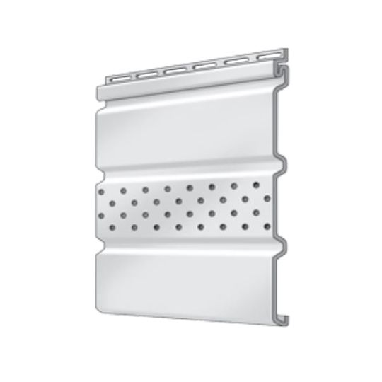 Triple 4" Center Vented Soffit - Matte Finish