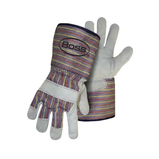Boss® Cowhide Leather Palm Gauntlet Cuff Gloves