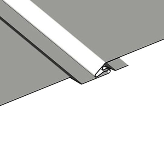 .032 x 3/8" x 12" Wind-Lok® Aluminum Solid Soffit