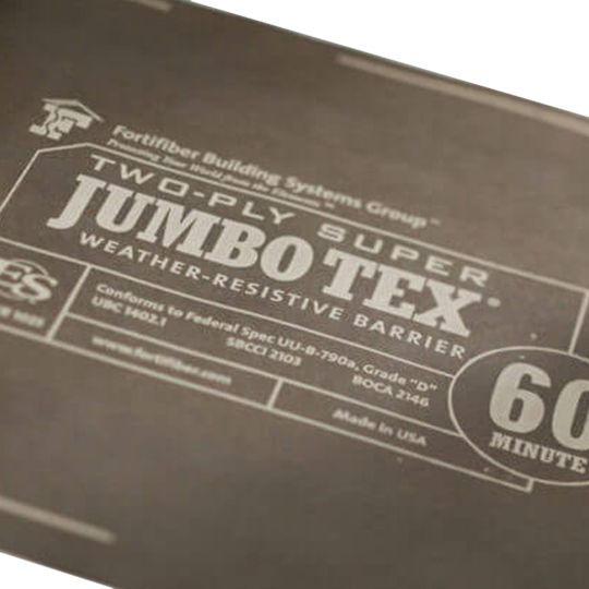 Two-Ply Super Jumbo Tex® 60 min Weather-Resistive Barrier