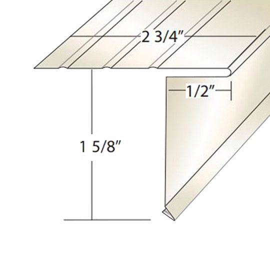 Style "D" Aluminum Overhang Drip Edge