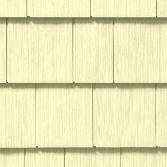 Cedar Impressions® Double 7" Straight Edge Perfection Polymer Shingle Siding - Cedar Grain Finish