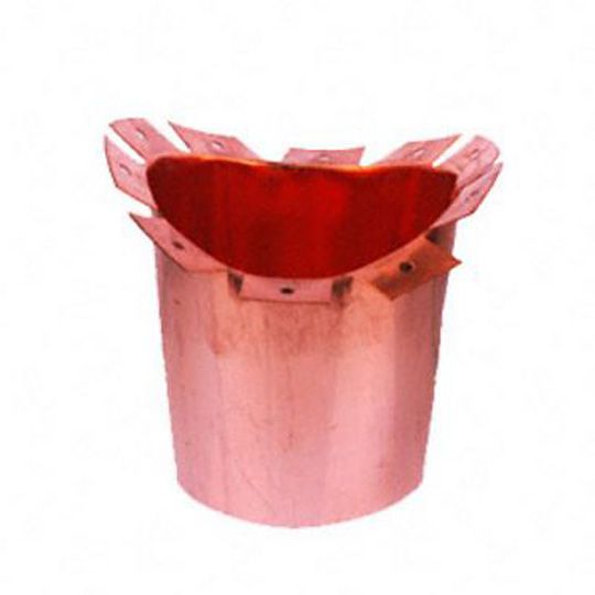 16 Oz. 3" Half Round Copper Wide Flange B-Style Pop Rivet Outlet