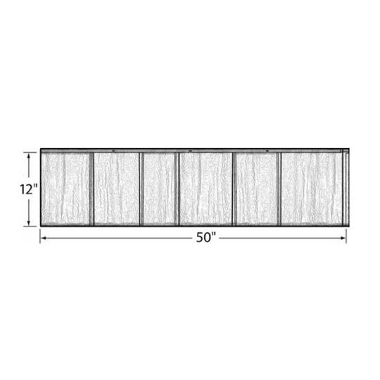 12" x 50" 28 Gauge ArrowLine® Slate Steel Roofing