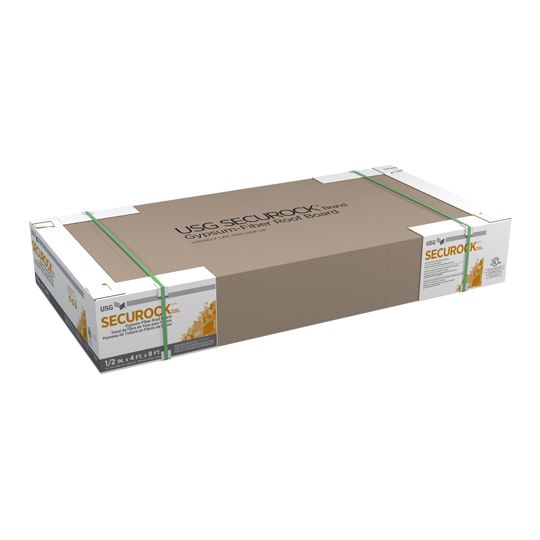 1/2" x 4' x 8' Securock® Gypsum Fiber Roof Board