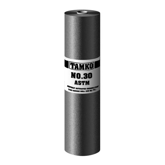 No. 30 ASTM D-226 Asphalt Saturated Organic Felt - 2 SQ. Roll