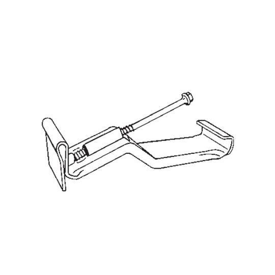 Hanger Hidden Mill Finish Aluminum Stainless Steel Screw