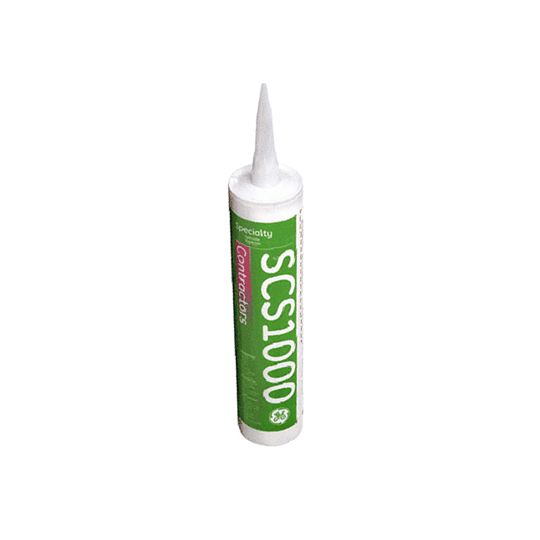 Contractors Silicone Sealant - 10.1 Oz. Cartridge with Fixed Nozzle