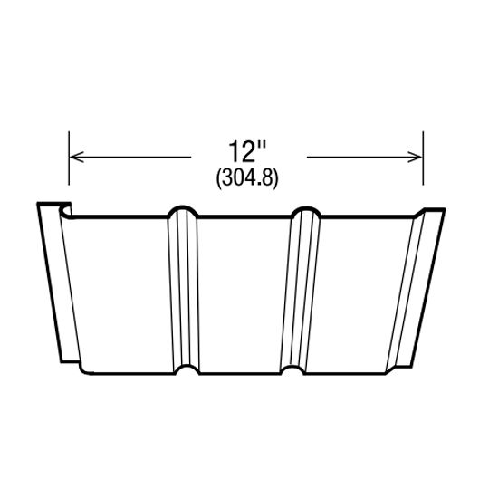 12" Hi-Tensile™ T-4 Solid Aluminum Soffit