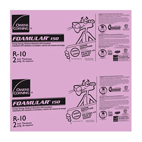 1" x 4' x 8' FOAMULAR® 150 Scored Square Edge (SSE) Extruded Polystyrene (XPS) Rigid Foam Insulation