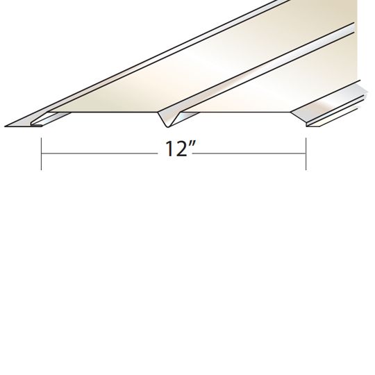 12" (D6) Solid V-Panel Aluminum Soffit