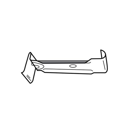 6" Copper Hidden Hanger for Reverse Bead Gutter