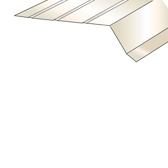 1-3/4" x 10' Aluminum Gutter Apron