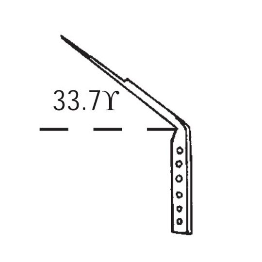 #12 Painted Galvanized Steel Shank for Nailing to Sheeting - 1/3 Pitch