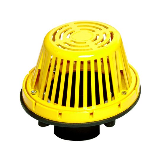 4" Cast Iron Roof Drain with Plastic Dome