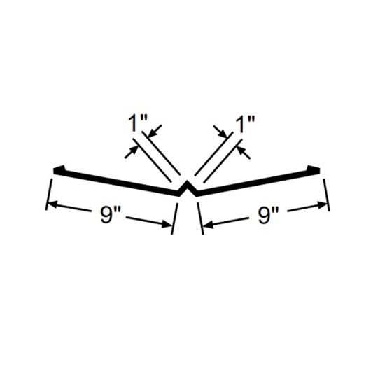 28 Gauge x 20" x 10' TruValley Steel W-Valley
