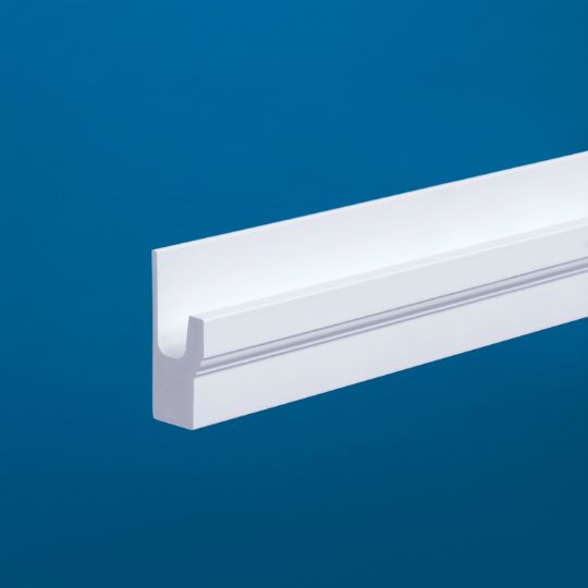 1-1/4" x 2" x 17' Restoration Millwork® J-Channel Brickmould - Smooth Satin Finish