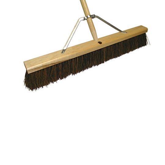 30" Floor Sweep with Palmyra Fill & Heavy-Duty Leg Brace (Roofers Felt Broom)