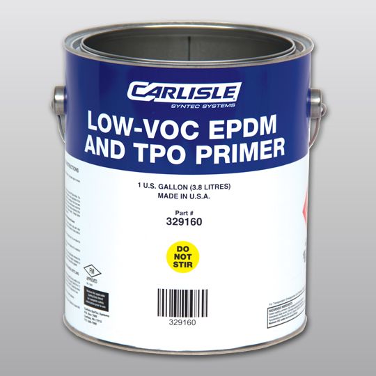 Low-VOC EPDM and TPO Primer