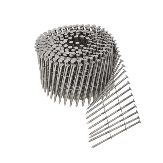 1-1/2" Stainless Steel Ring Shank Fiber Coil Siding Nails - Carton of 3,600