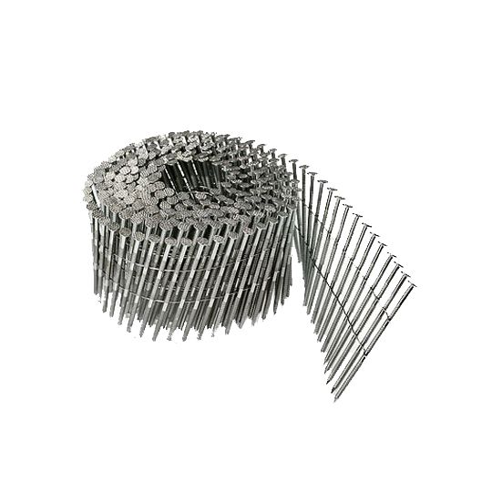 2-3/16" Stainless Steel Ring Shank Fiber Coil Siding Nails - Carton of 3,600