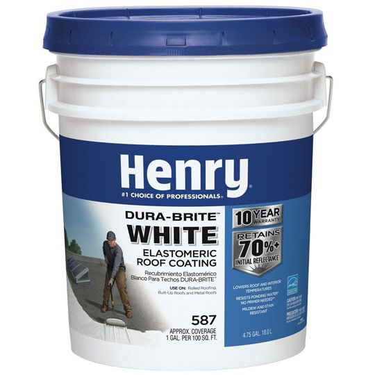 587 Dura-Brite Elastomeric Roof Coating - 5 Gallon Pail