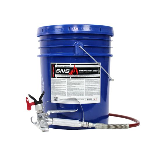 SpecSeal® Smoke 'N' Sound Acoustical Spray - 5 Gallon Pail