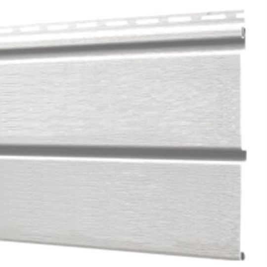 Double 5" Solid Vinyl Soffit with Brushed Finish