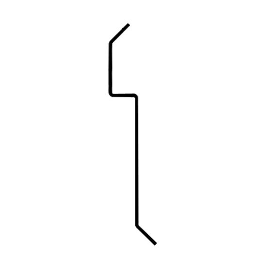 5" Galvanized Stucco Flashing with Bead Extra Bend