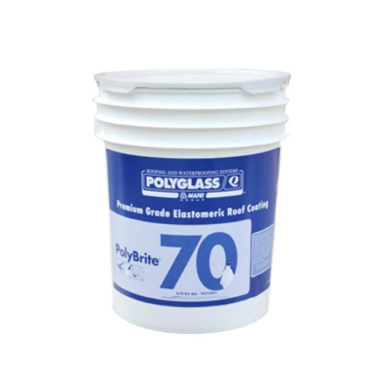Polyglass PolyBrite® 70 Premium Grade Elastomeric Roof Coating 4.75 gal ...